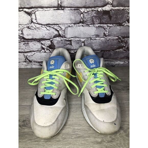 Nike Air Max 1 Daisy White Grey Black Yellow Sneakers Men 12M US/46 CW6031-100 - Picture 16 of 16